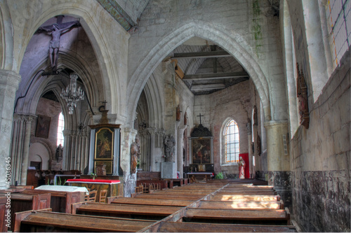 Veules les roses. Int  rieur de l   glise saint Martin  Seine Maritime  Normandie