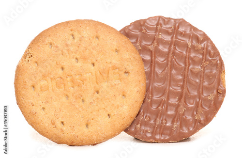 Bilde på lerret Chocolate digestive biscuits