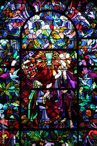 Quadro em tela église de TREHORENTEUC,chapelle,GRAAL,brocéliande