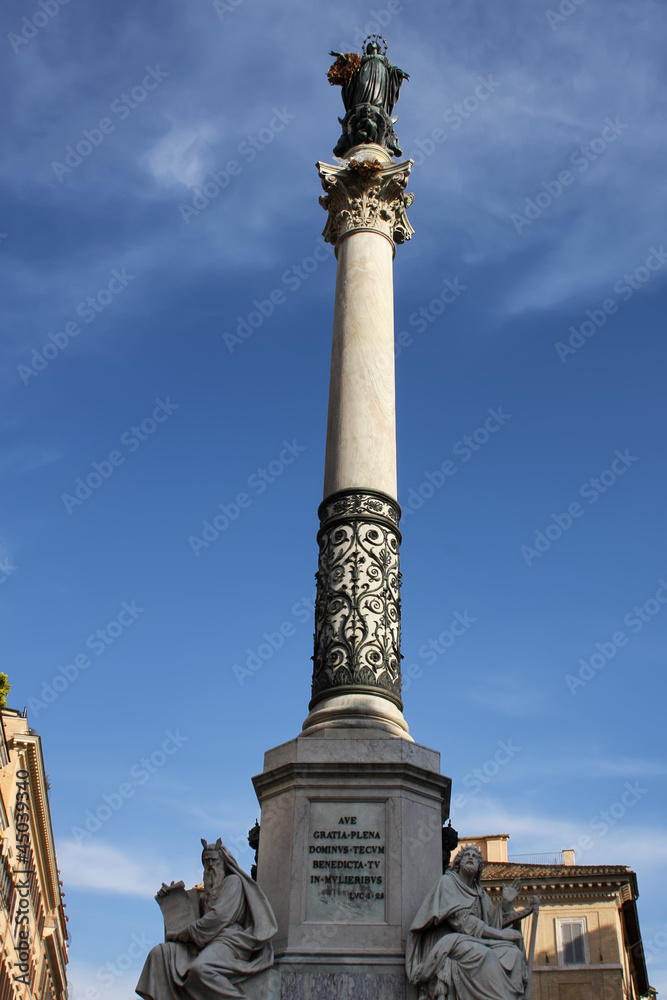 Monumento all' Immacolata in Rome