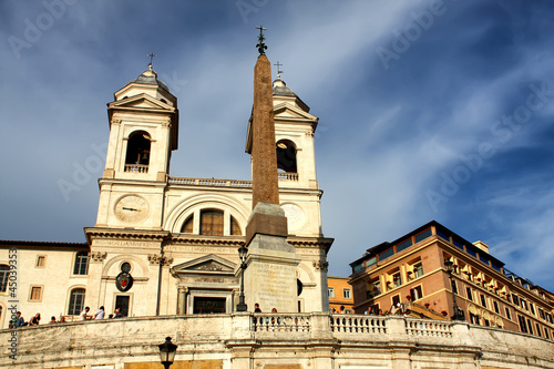 Spanish Steps and church of...