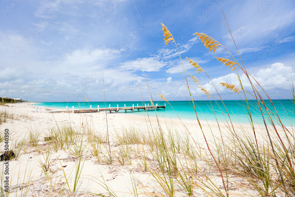 Fototapeta Caribbean beach and sea