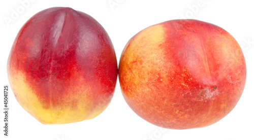 two ripe Nectarines
