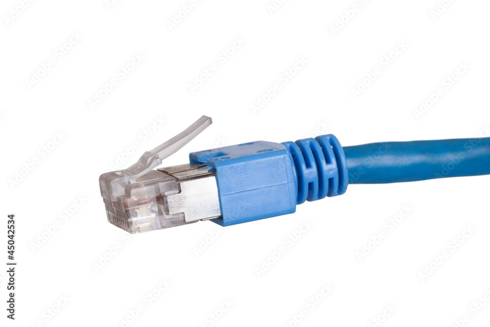 Blue network cable