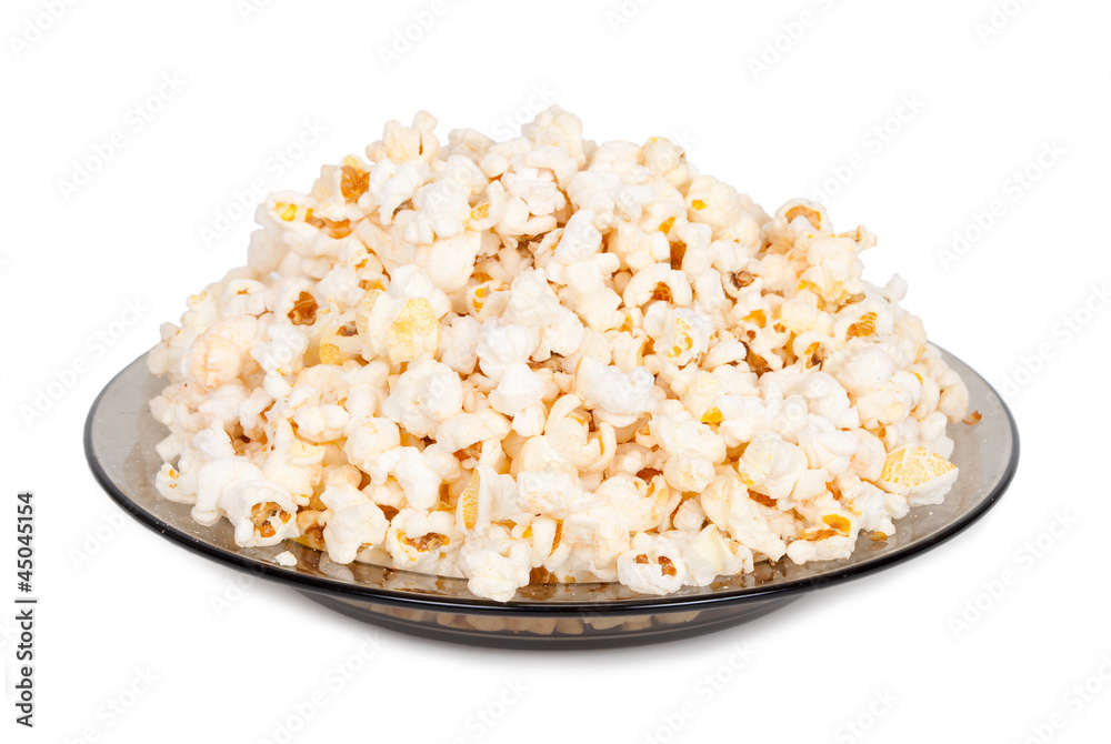 Popcorn on a plate Popcorn on a plate