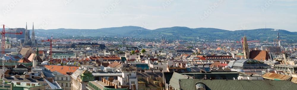 High resolution panorama of Vienna from Stephansdom