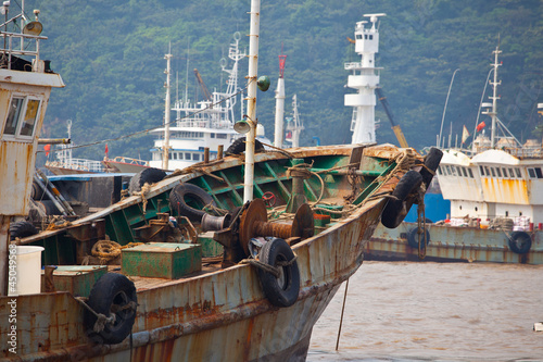 Photography Fischerboote auf Zhoushan