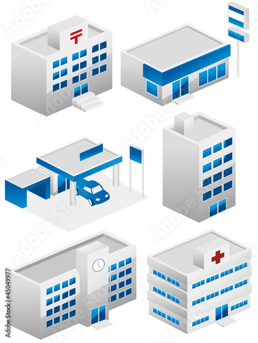 Building icons set