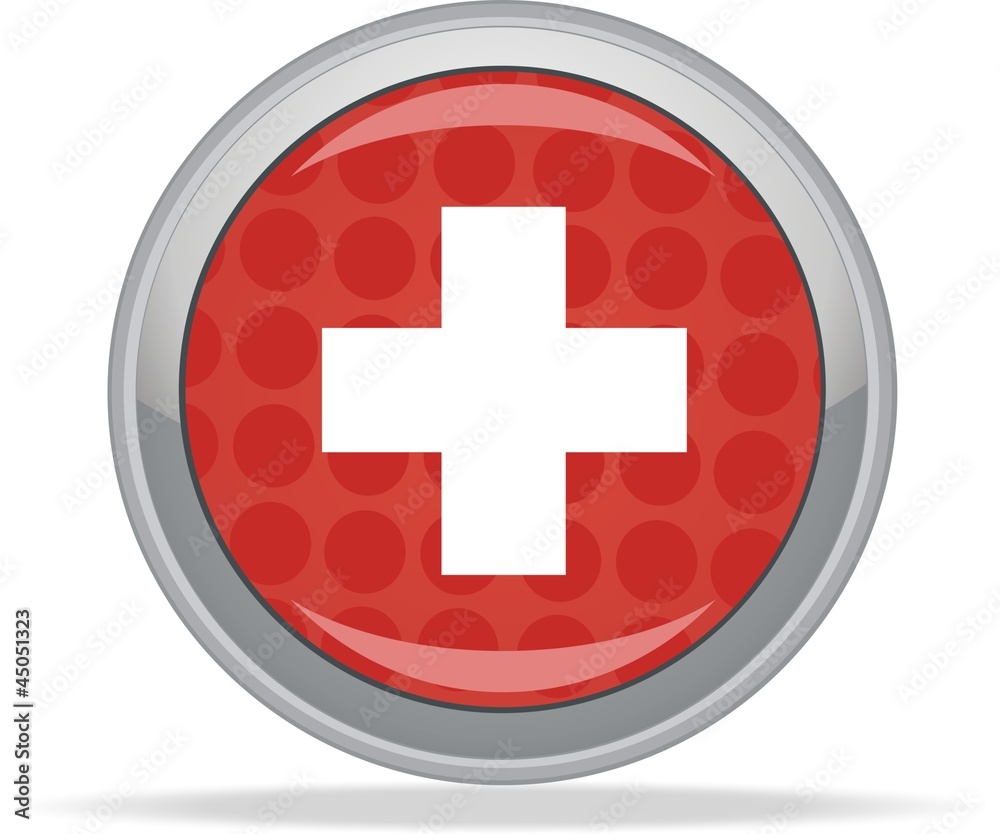 Obraz premium cross button