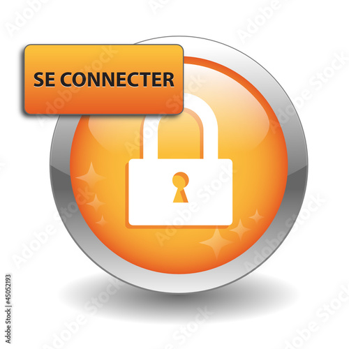 Bouton web carré orange SE CONNECTER