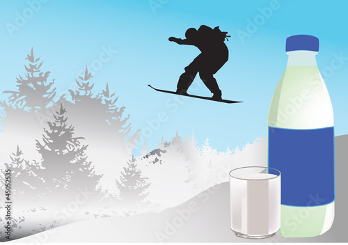 bottled milk