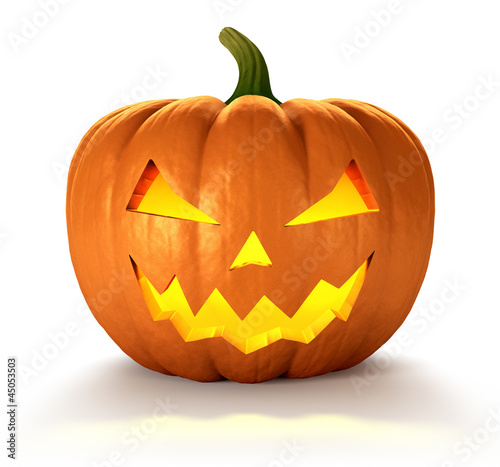 Fotografie, Obraz Halloween Pumpkin