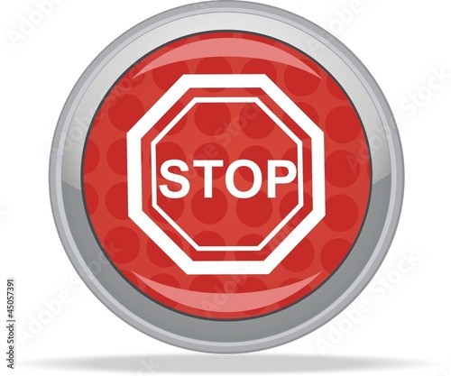STOP traffic sign symbol - buttom