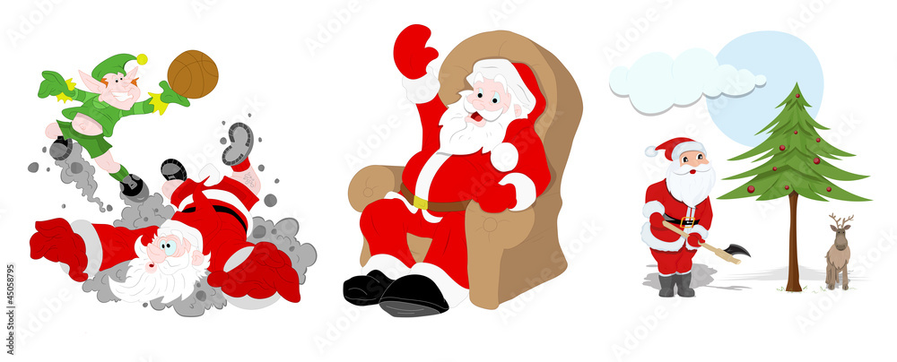 Fototapeta premium Christmas Cartoon Vectors