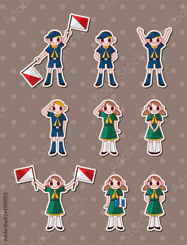 boy/girl scout stickers