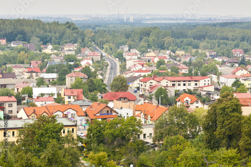Olsztyn town view from castle. Poland