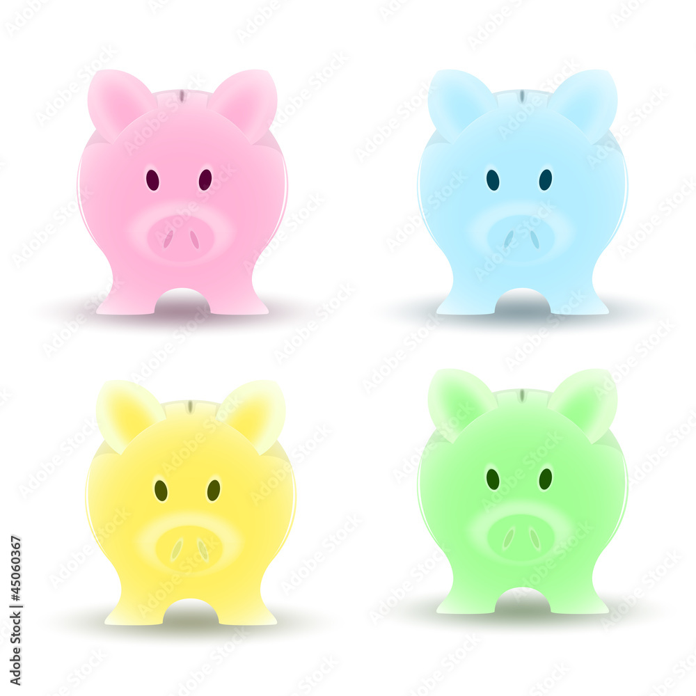 Piggy Bank Vector Piggy Bank Vector