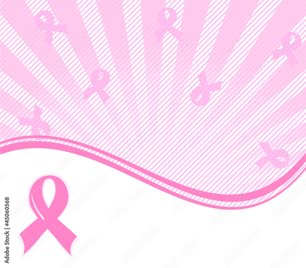 vector illustration of a pink ribbon breast cancer support back vector illustration of a pink ribbon breast cancer support back