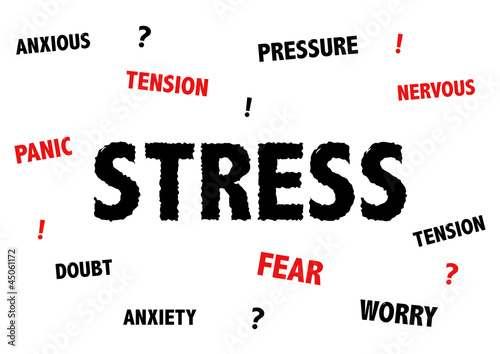 Stress and anxiety illustration