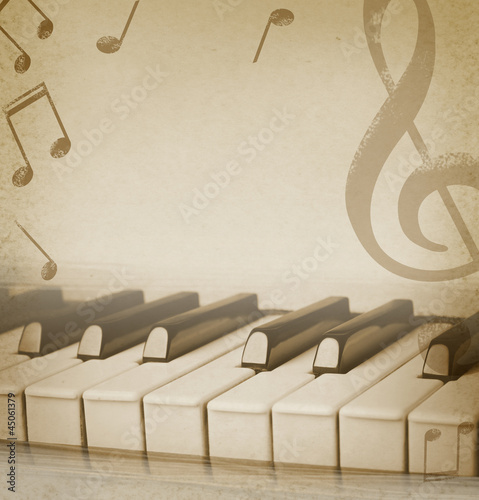Canvas Print musical background