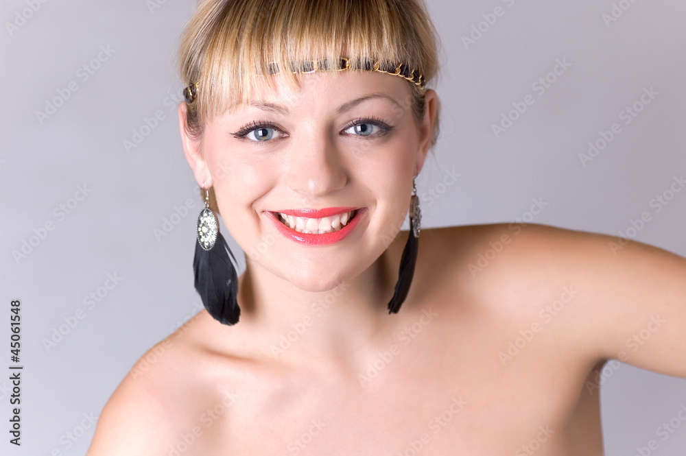 Naklejka premium beautiful girl