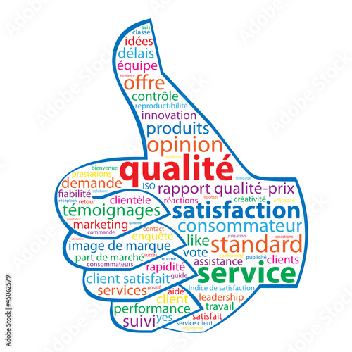 Nuage de Tags QUALITE - SERVICE - SATISFACTION (garantie client)