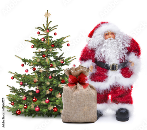 Niklaus mit  Christbaum