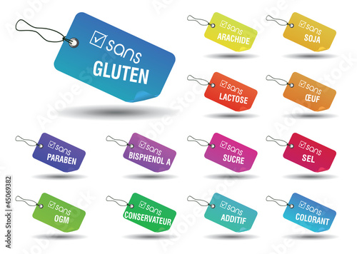 étiquette produits allergènes et nocifs