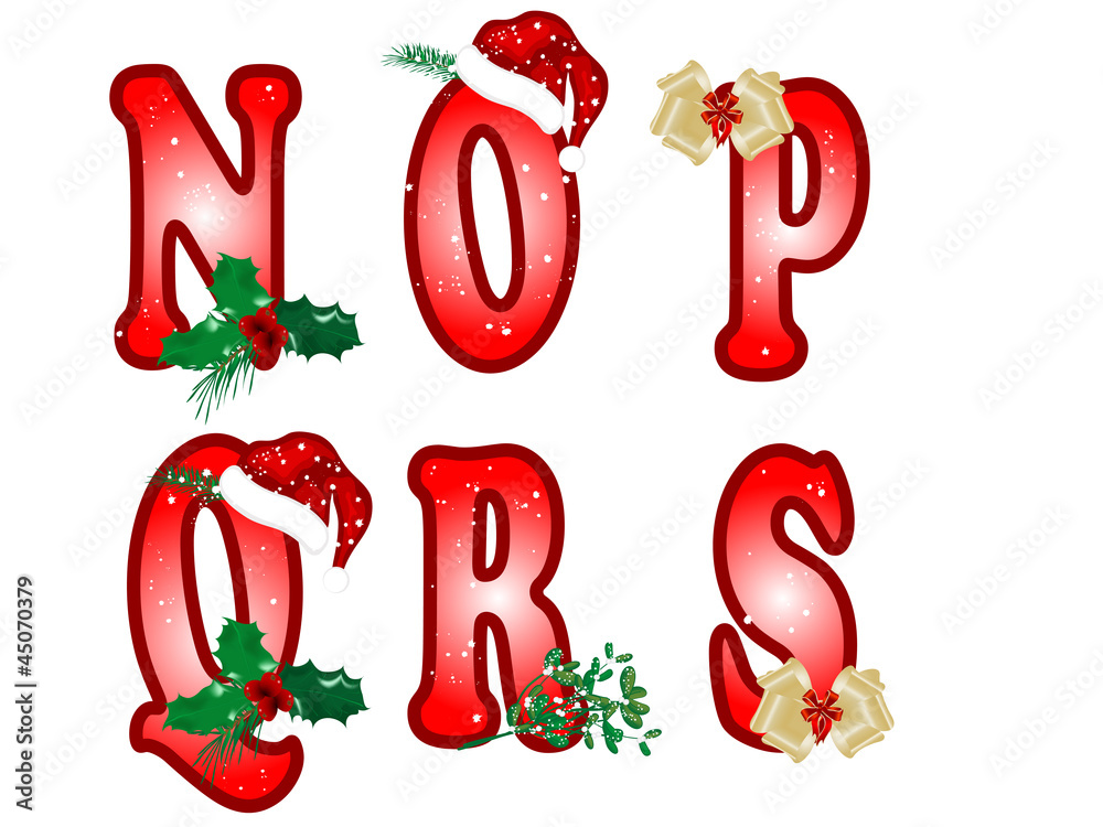 Christmas alphabet Christmas alphabet
