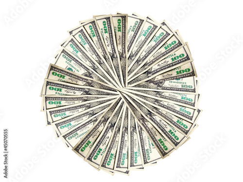 Money to form a circle