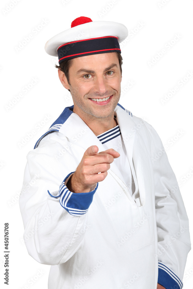 Man in a sailor costume