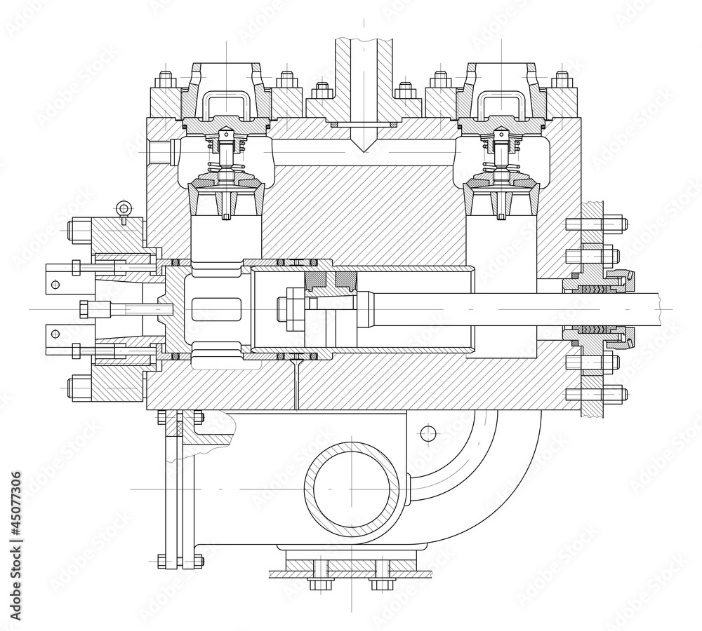 Hydraulic piston pump part