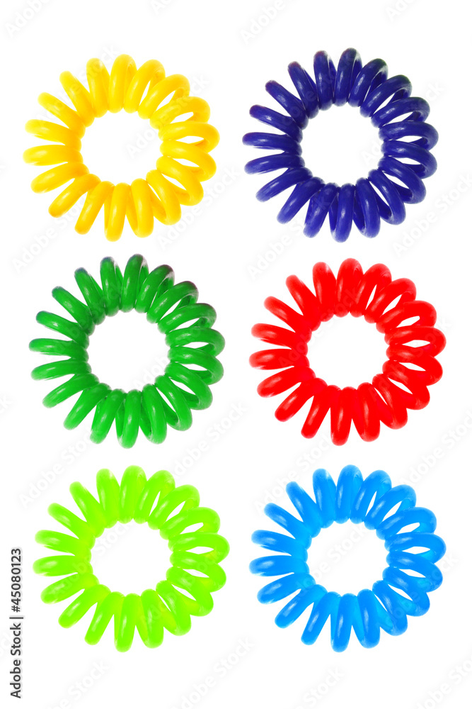 Colorful Spiral Elastic Hair Ties
