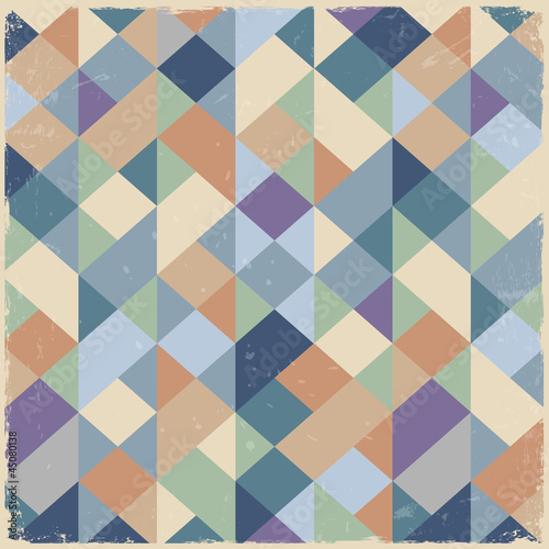Geometric retro background in pastel colors