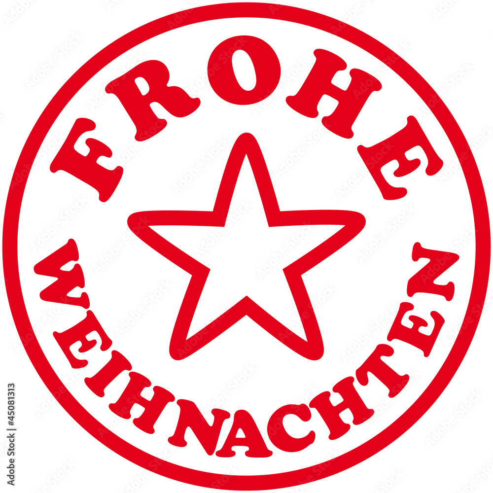 frohe weihnachten stempel Adobe Stock