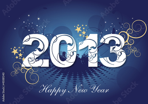 2013 Greeting card - Happy New Year photo