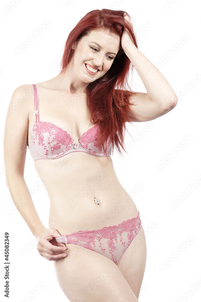 Fototapeta premium Woman in underwear posing