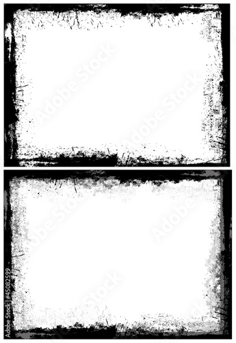 Grunge Dirty Frame Border Vector