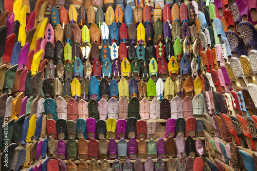Moroccan slippers for sale © Picture Partners