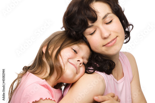 Portrait of happy daughter with her mother