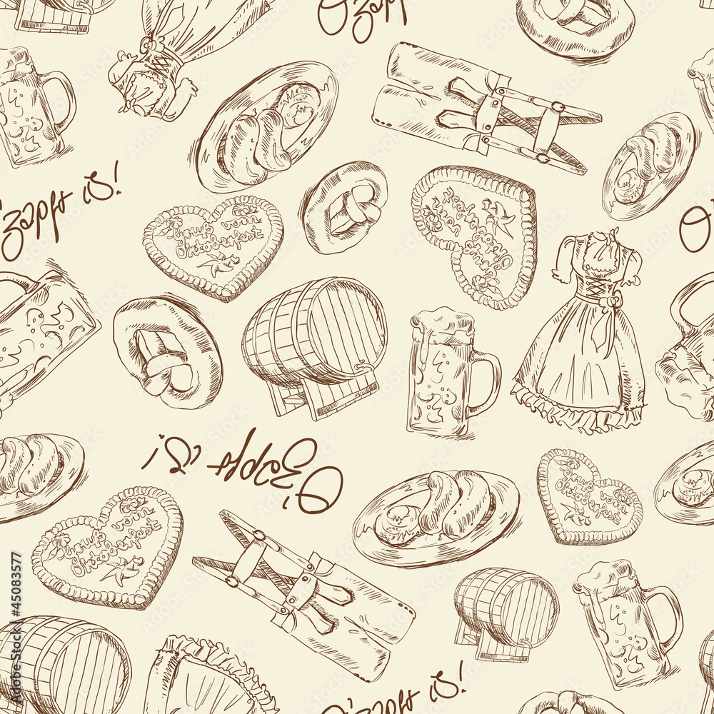 Oktoberfest - seamless pattern