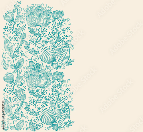 Vector floral background