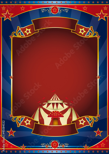 Circus magic red frame