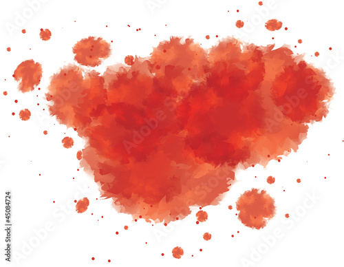 bloody watercolor spots