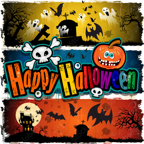 Happy Halloween banners