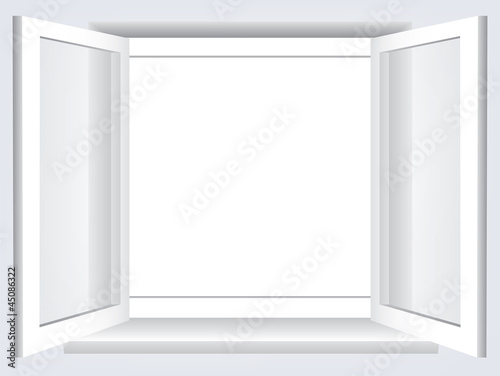 opened window
