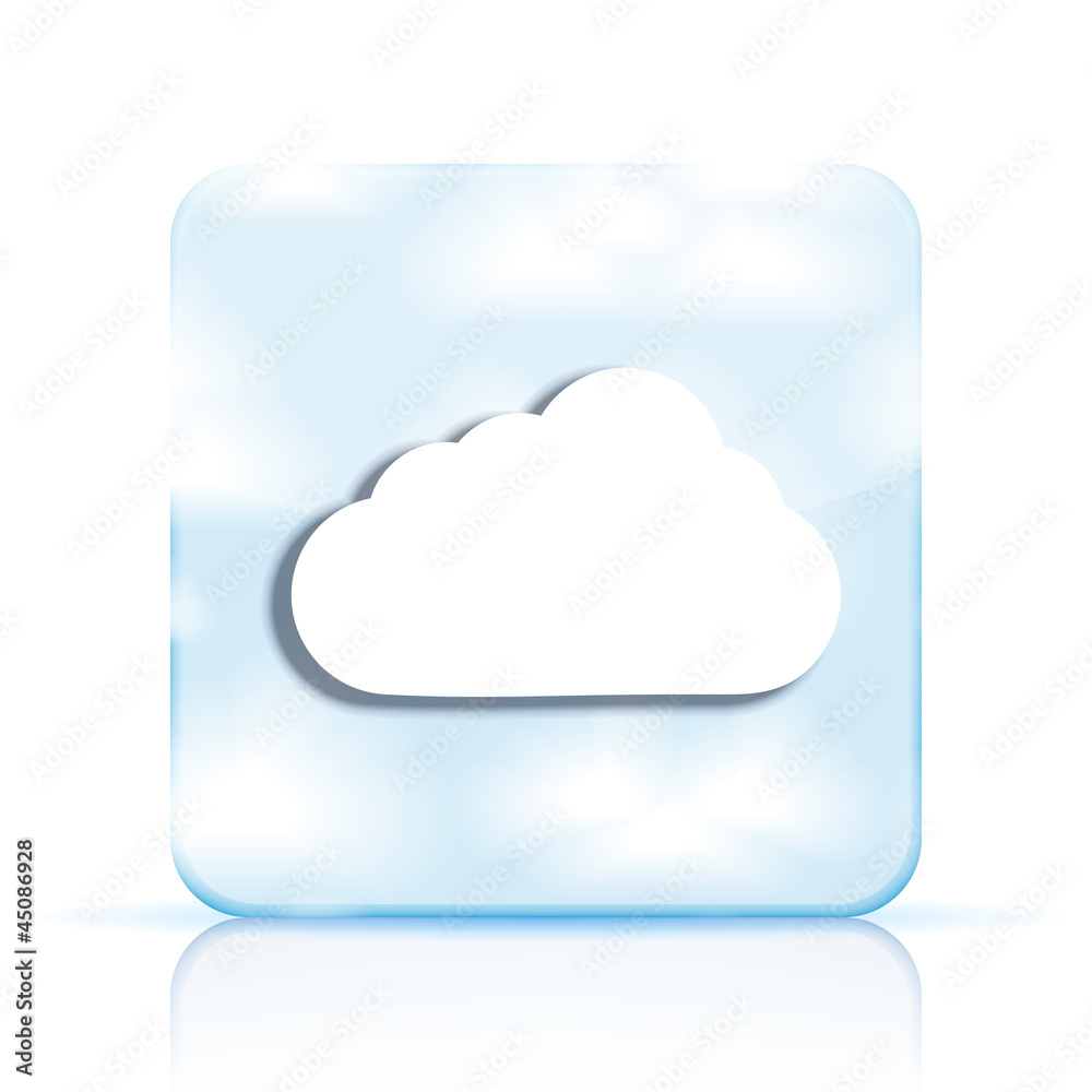 Vector cloud app icon on white background. Eps10 Vector cloud app icon on white background. Eps10