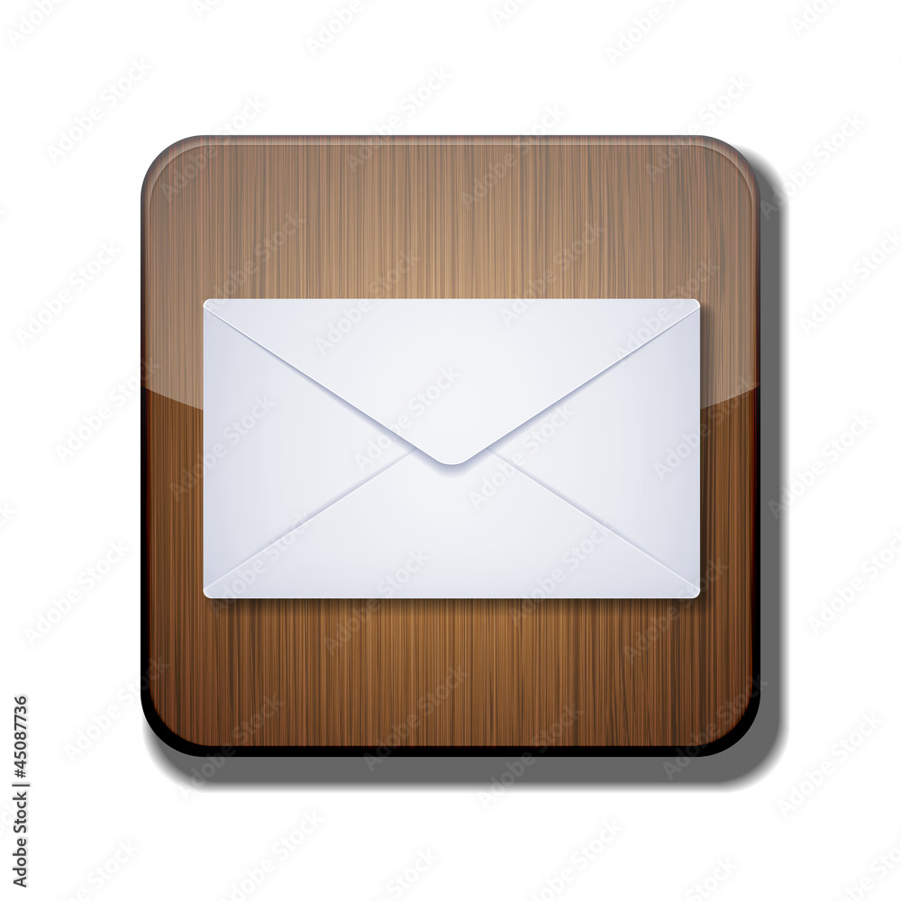 Vector mail app icon on white background. Eps 10 Vector mail app icon on white background. Eps 10