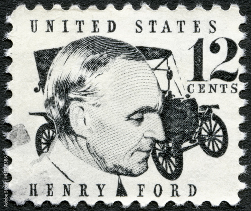 UNITED STATES OF AMERICA - 1968: shows Henry Ford (1863-1947) photo