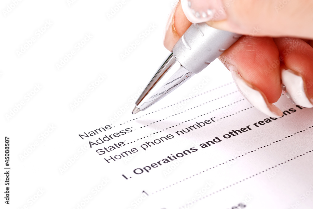 Medical history form Medical history form